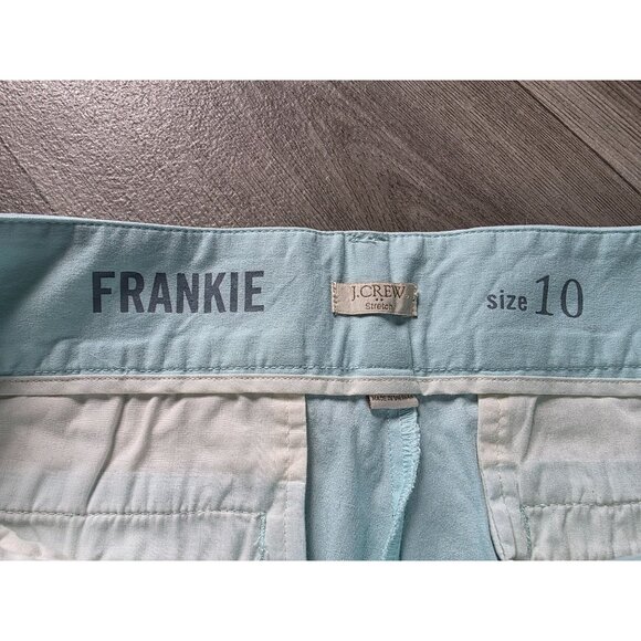 J crew Frankie Womens Light Blue Shorts Size 10 - Picture 3 of 4